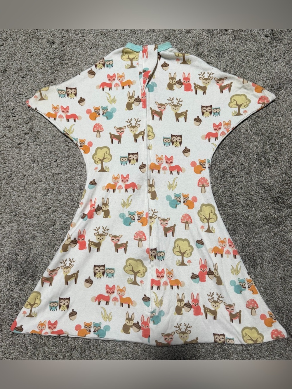 Sleeping Baby Zipadee-Zip Woodland Animals Sleep Sack Pajamas Small 4m-8m
